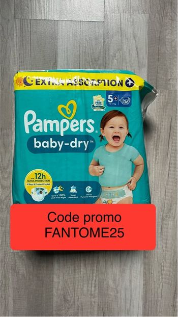 Pampers taille 5+