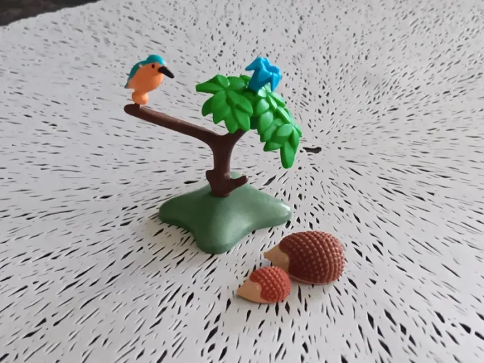 Martin pêcheur playmobil et hérissons
