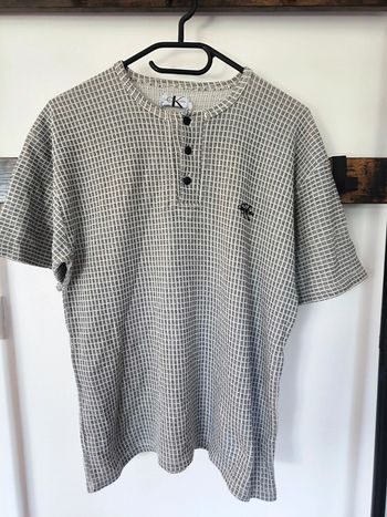 T-shirt homme vintage Henley Calvin Klein Taille M