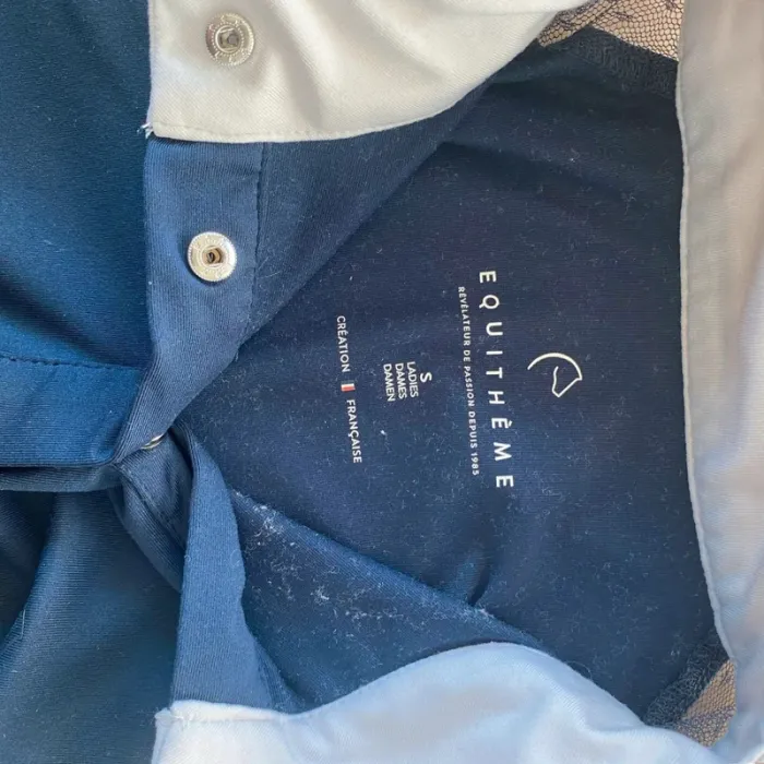 Polo Equi-Theme Bleu Marine – Très  bon  état  – Taille S  (36) - photo numéro 6