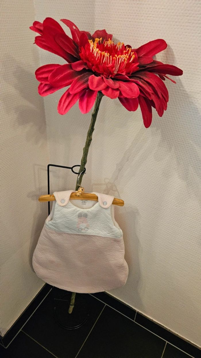 Gigoteuse ouatinée anim'Obaïbi lapin rose naissance