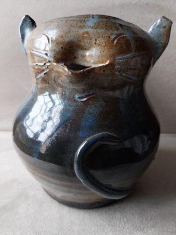 Pot cruche forme chat