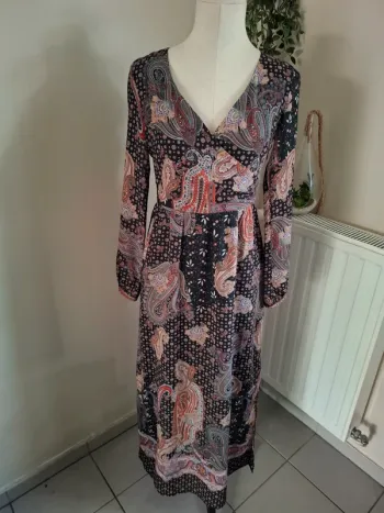 Robe longue bohème Camaïeu T40