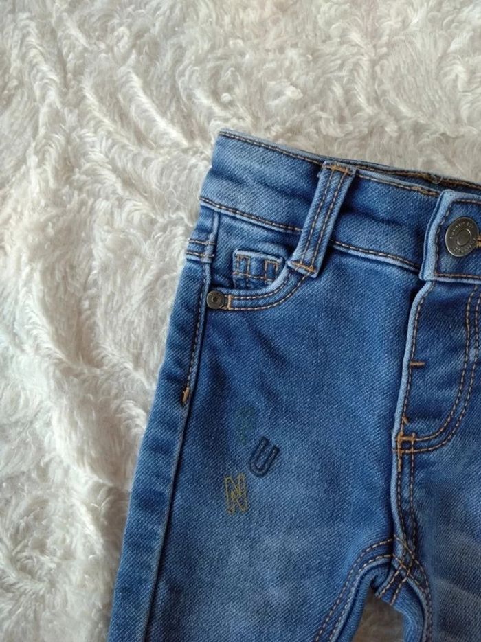 Pantalon jeans slim Garçon 3 mois Fun Mini champion Graine de champion Tape à l'oeil - photo numéro 3