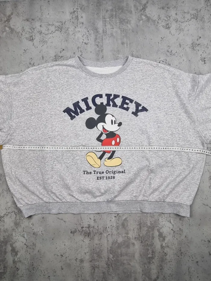 Sweat Mickey gris oversize Femme – Taille XL/XXL (voir mesures) - photo numéro 7