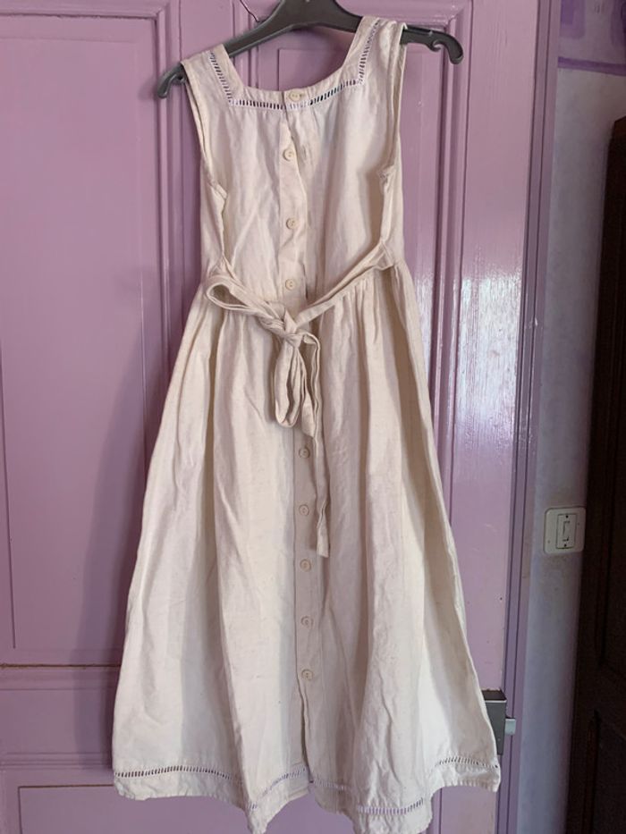 robe écrue petits coeurs en bas 10 ans - photo numéro 2