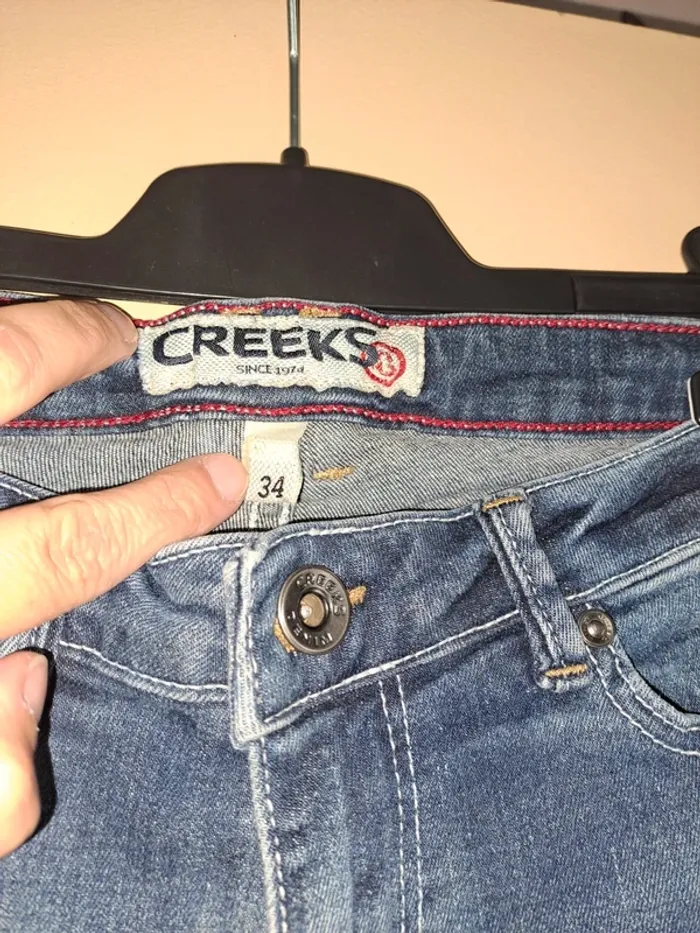 Jean droit femme Creeks 34 comme neuf - photo numéro 4