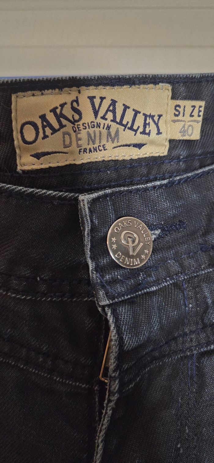 Jean OAKS VALLEY DENIM homme – coupe droite – taille 40 – comme neuf – design premium - photo numéro 2