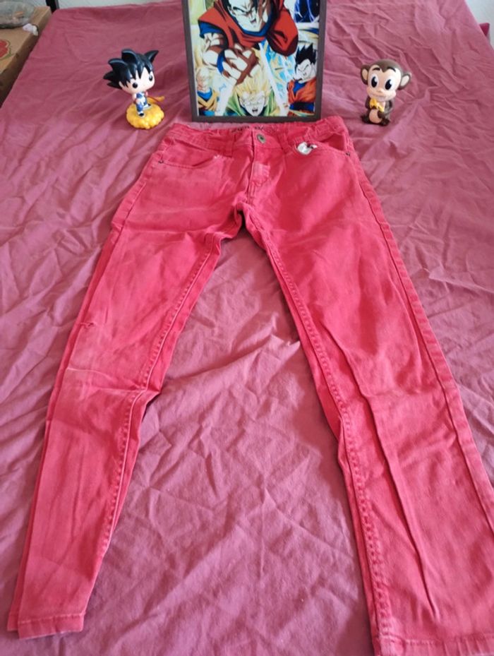 Jean rouge mixte - photo numéro 6