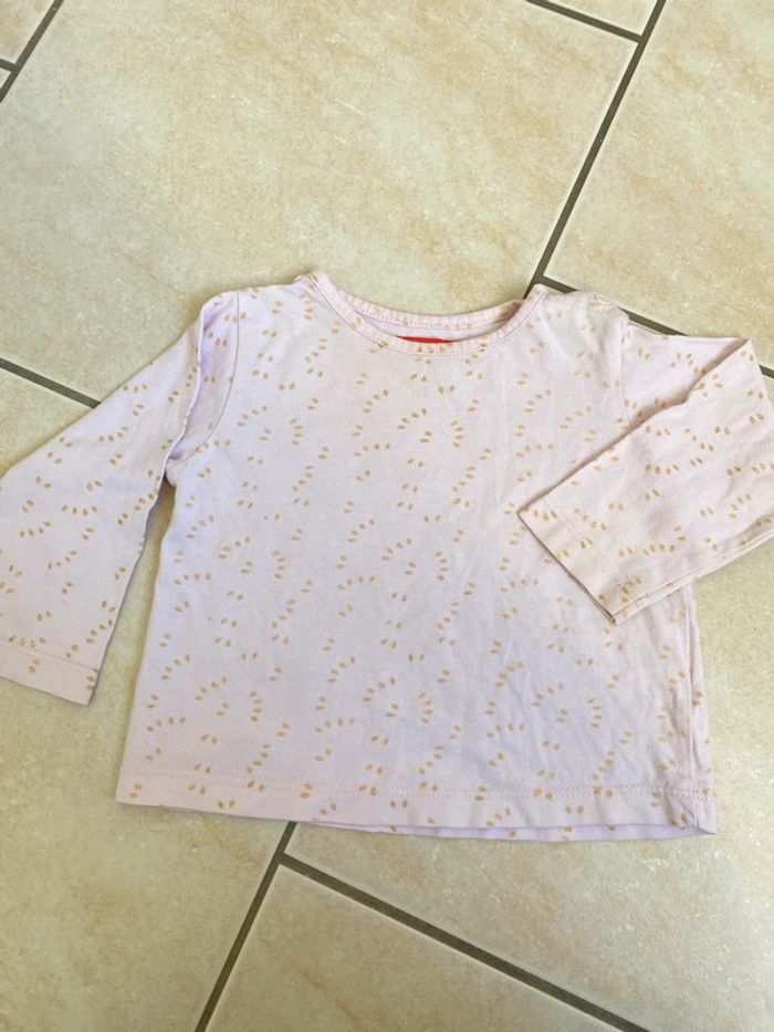 T-shirt manches longues 12 mois fille