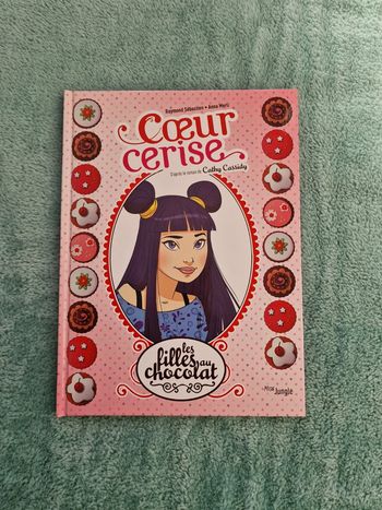 Bande dessinée cœur cerise