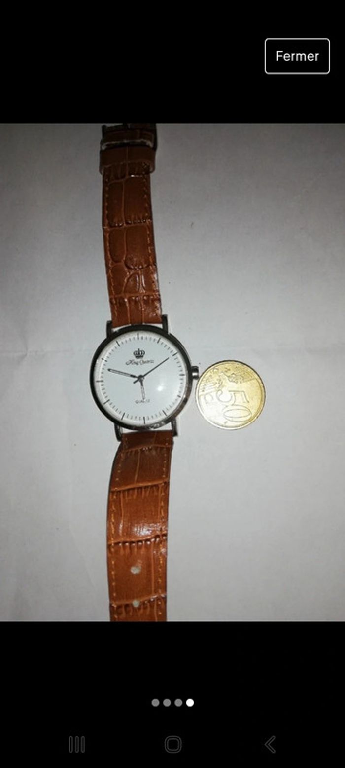 Magnifique montre vintage mixte king quartz - photo numéro 4