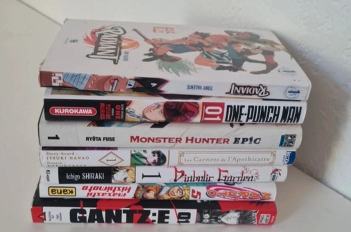 lot 7 mangas - tome 1 - naruto gantz radiant one puch man - photo numéro 3