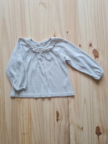 T-shirt col brodé Petit Bateau 12 mois