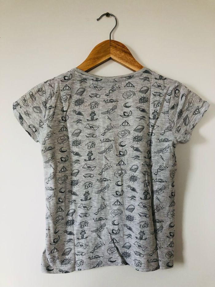 Tee shirt Harry Potter fille 10 ans gris - photo numéro 3