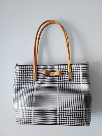 Sac à main en pied de poule