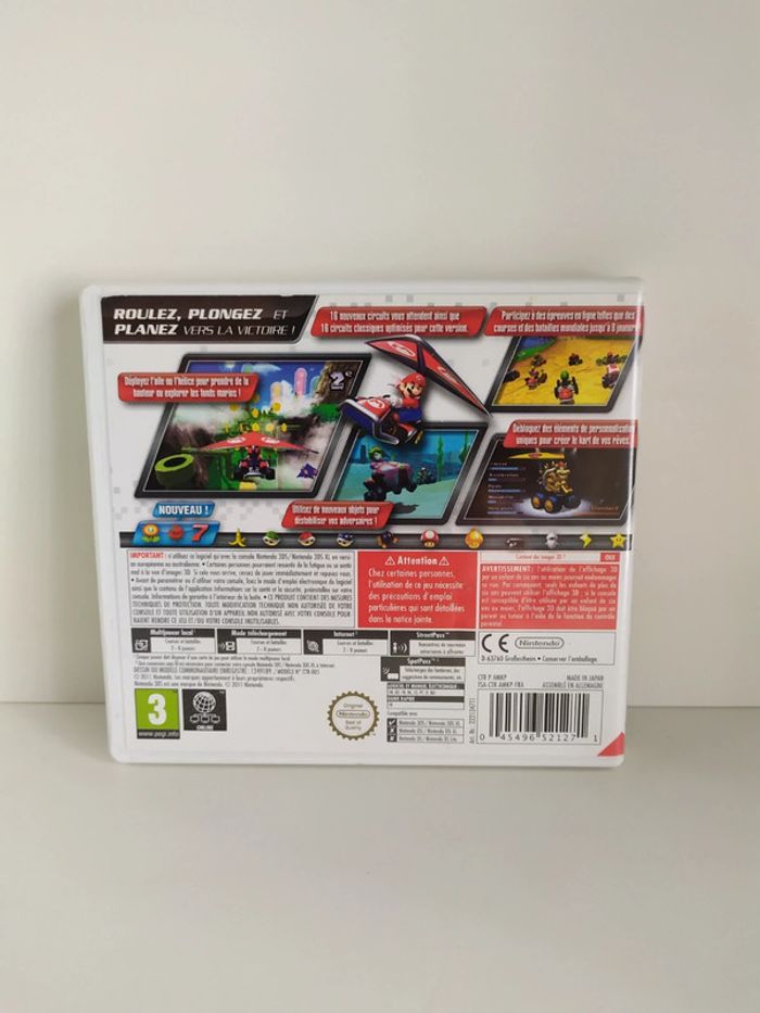 Mario Kart 7 Nintendo 3DS 2ds boîte notices - photo numéro 2