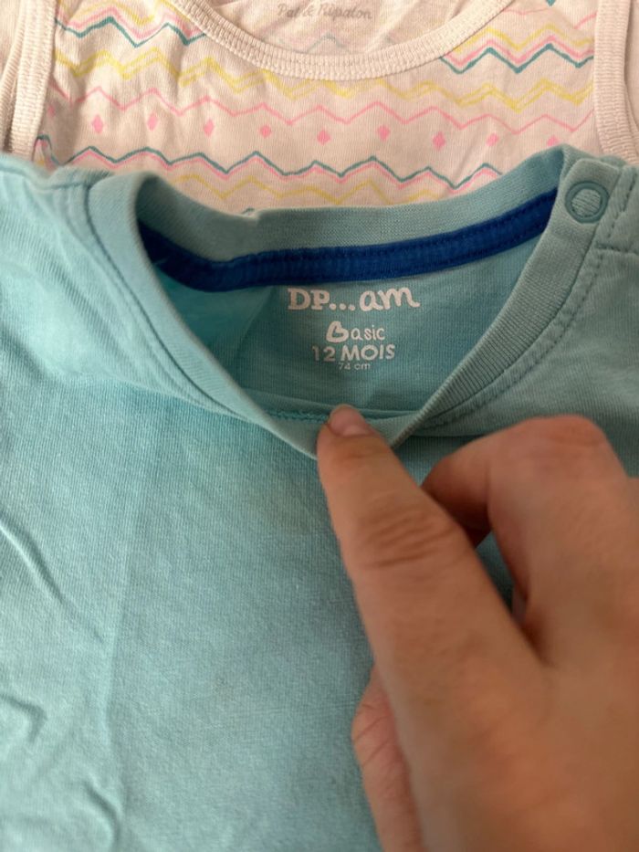 Lot de 4 t-shirt 12 mois - photo numéro 2