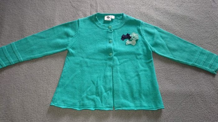 Ensemble pantacourt en velours gris et gilet, 12 mois/1 an - photo numéro 5