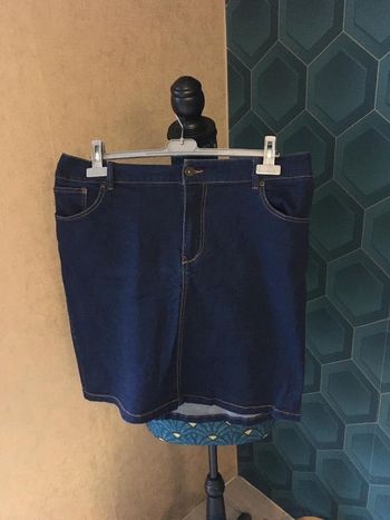 Jupe en jean taille réglable femme 50