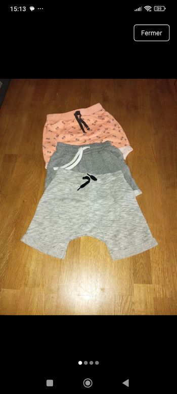 Lot de 3 shorts 3 ans Kiabi et tissaia 