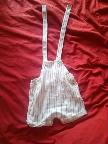 Salopette short 6 mois