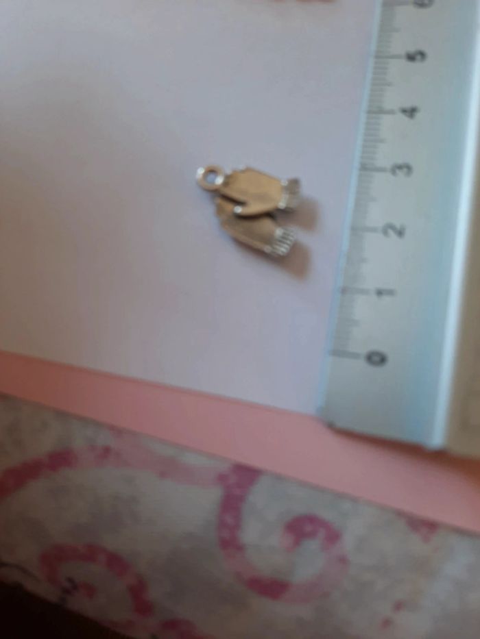 Pendentif couleur argent main ensemble - photo numéro 2