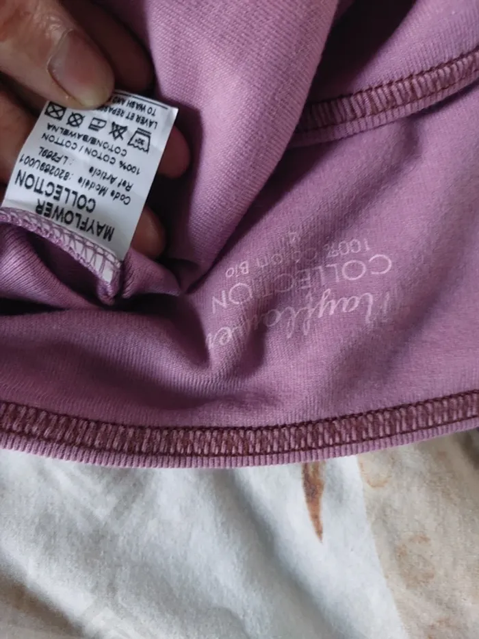 T-shirt Mayflower manches longues Rose - photo numéro 4