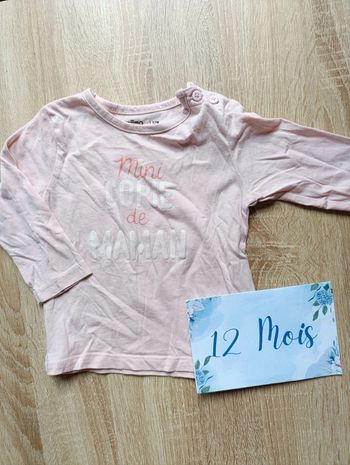 T-shirt 12mois " Mini copie de maman"