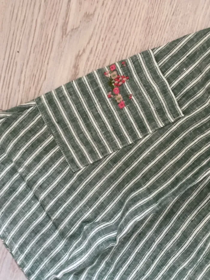 Jupe évasée Cyrillus en lin taille 10 ans Neuve Arrière élastique - photo numéro 6