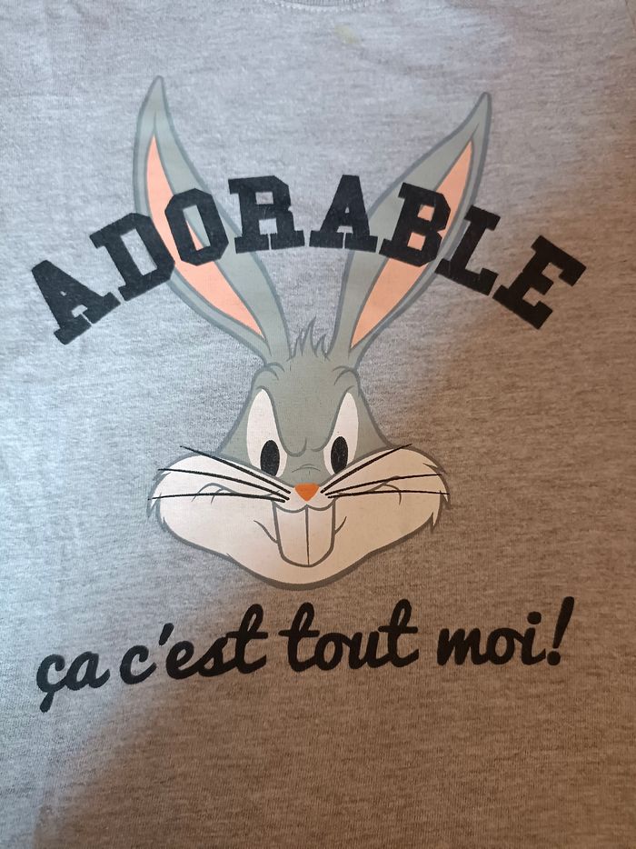 Tee-shirt - "Adorable c'est tout moi !" - photo numéro 2