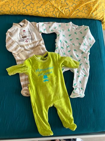 Lot pyjamas 6 mois polaire