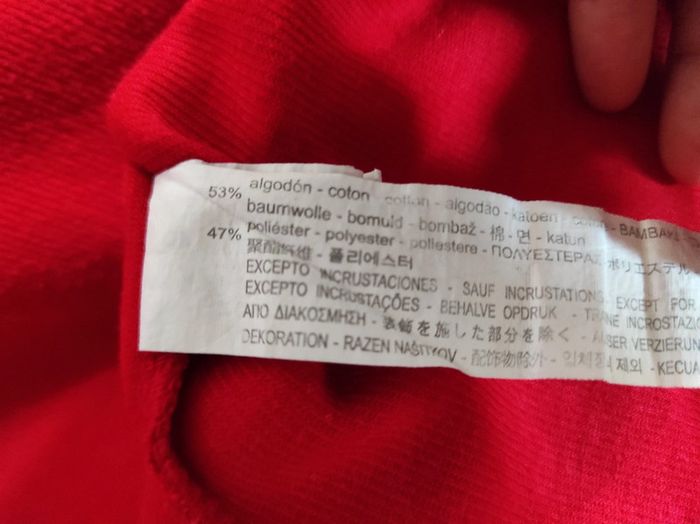 Pull large rouge avec sequins Zara taille S - photo numéro 6