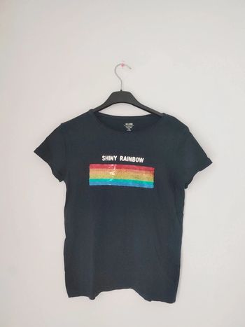 Tee-shirt paillette réversible fille c