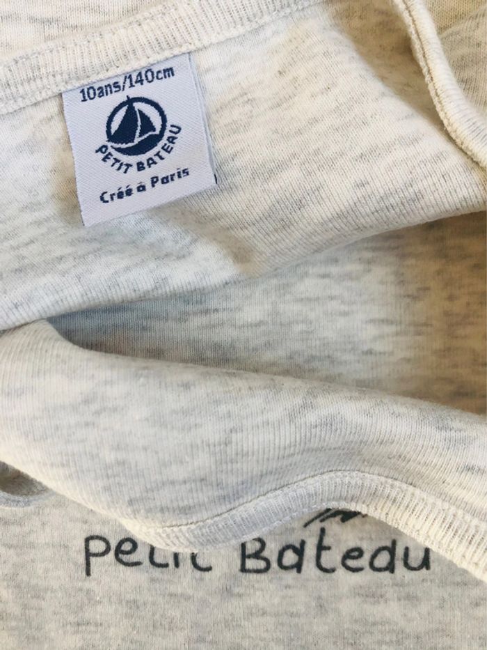 T-shirt sérigraphié chat Petit bateau T-10 ans - photo numéro 4