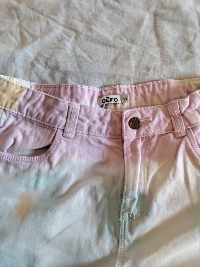 Lot 2 short en jean gemo 10 ans - photo numéro 3