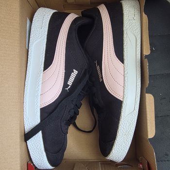 Baskets Puma Club Canvas Jr – Noir & Rose – Pointure 38