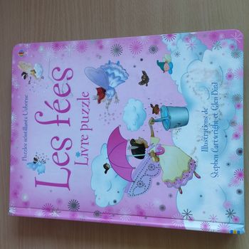Livre puzzle les fées 5 puzzles scintillants