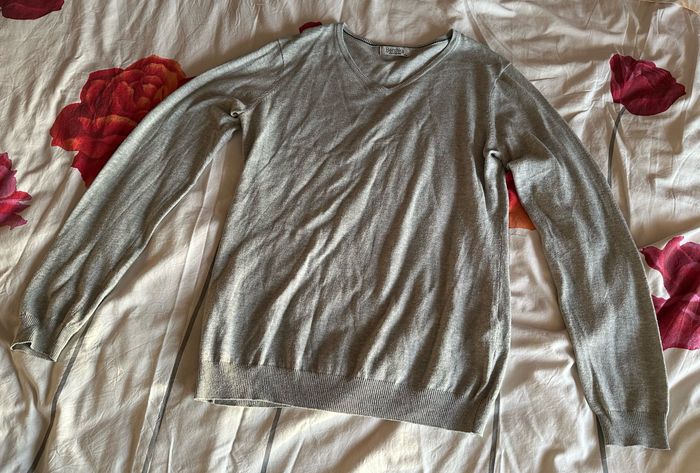 Pull gris Bershka - Taille M