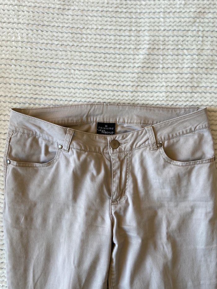 Pantalon taille basse beige / Taille 40 - photo numéro 5