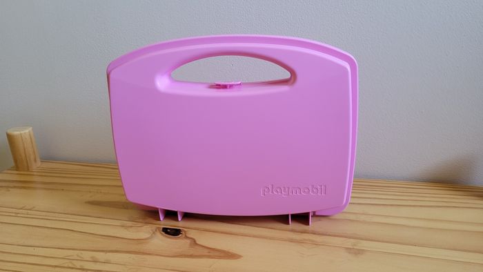 Boîte valisette de rangement Playmobil rose - photo numéro 6