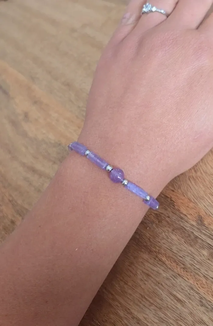 Bracelet améthyste Slim body - photo numéro 3