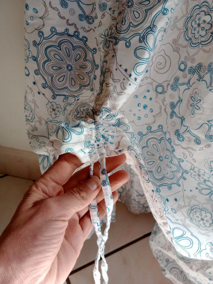 Robe fantaisie 48 blanche bleu grise Fantaisie c19 - photo numéro 18