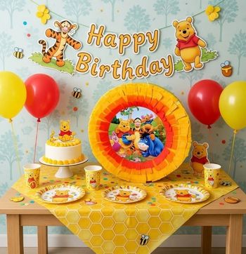 Pinata winnie L'ourson anniversaire baptême 1 an