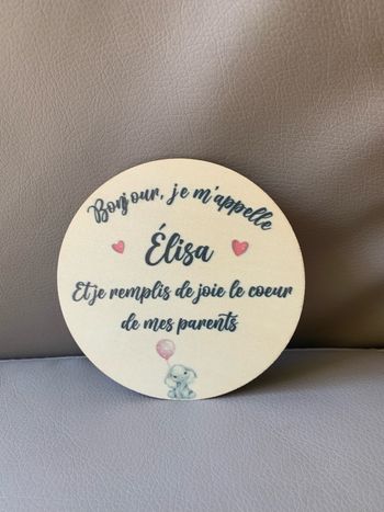 Rond en bois personnalisé