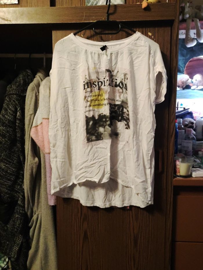 Tee-shirt blanc jean Pascale L