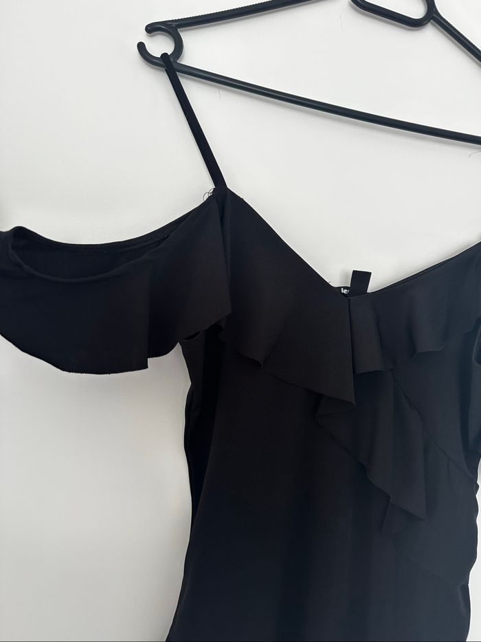 Body noir à volants JENNYFER – Taille S - photo numéro 2