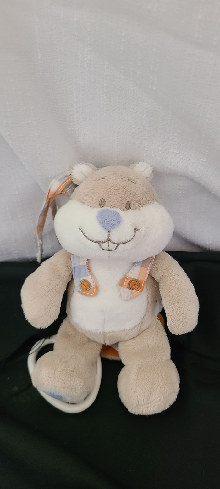Doudou Raton laveur Noukies Noukie's - William - Musical