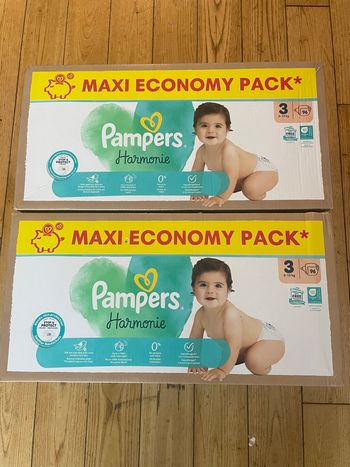 Vents pack 2 cartons Pampers taille 3 harmonie