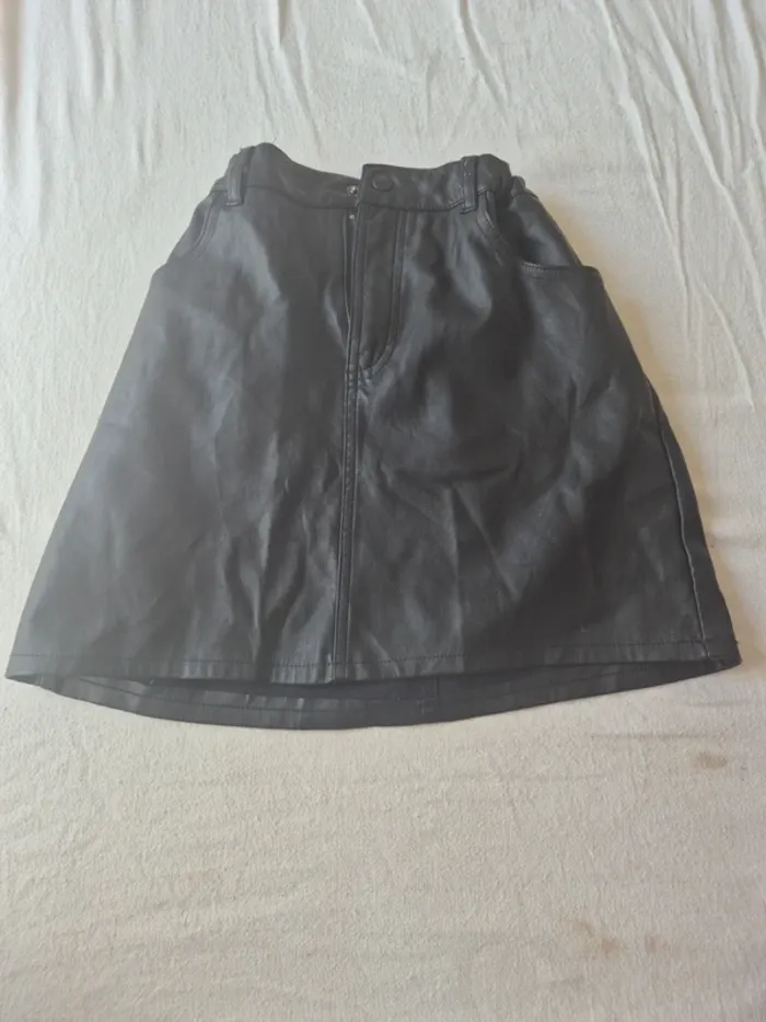 Jupette cuir